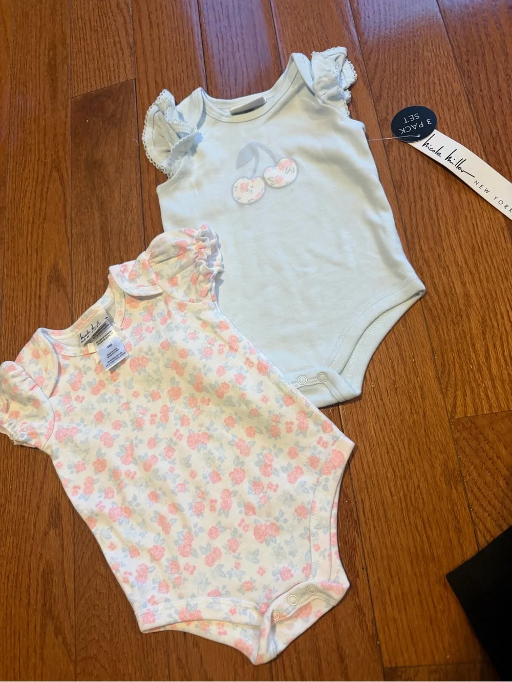 12 piece Mixed Baby Girls Pajama Bundle - onsie, dresses, Carter’s,Gerber, Tea